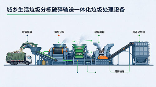 城乡生活垃圾分拣破碎输送一体化垃圾处理设备1.jpg